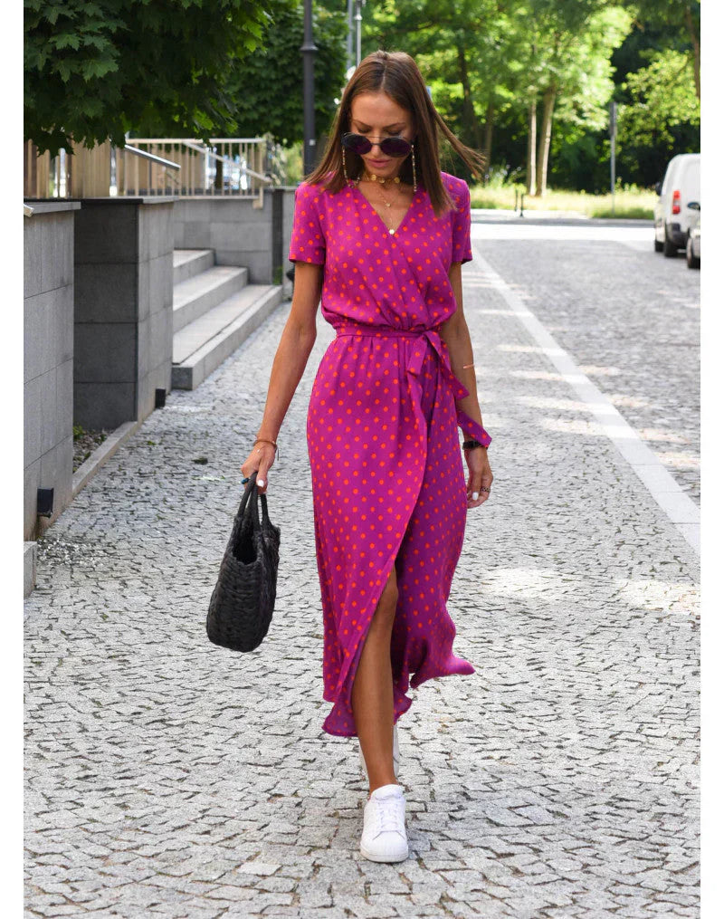 Bellucio™ | Abito Elegante con Scollatura a V e Taglio Modellante