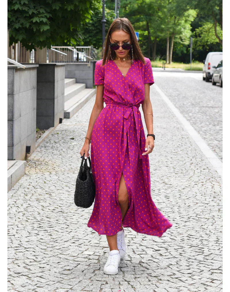 Bellucio™ | Abito Elegante con Scollatura a V e Taglio Modellante