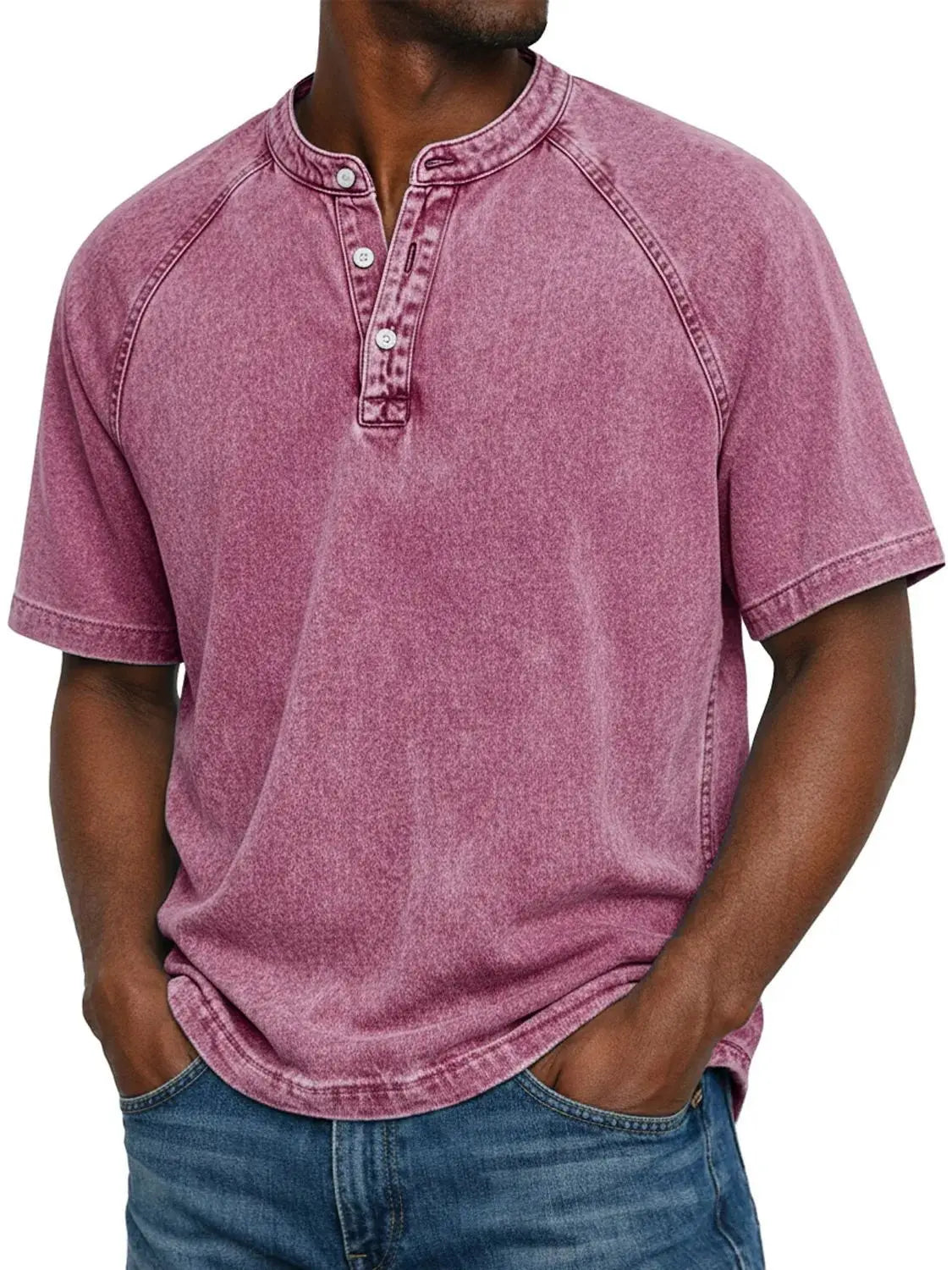 Bellucio™ | Varel Camicia vintage da uomo con bottoni