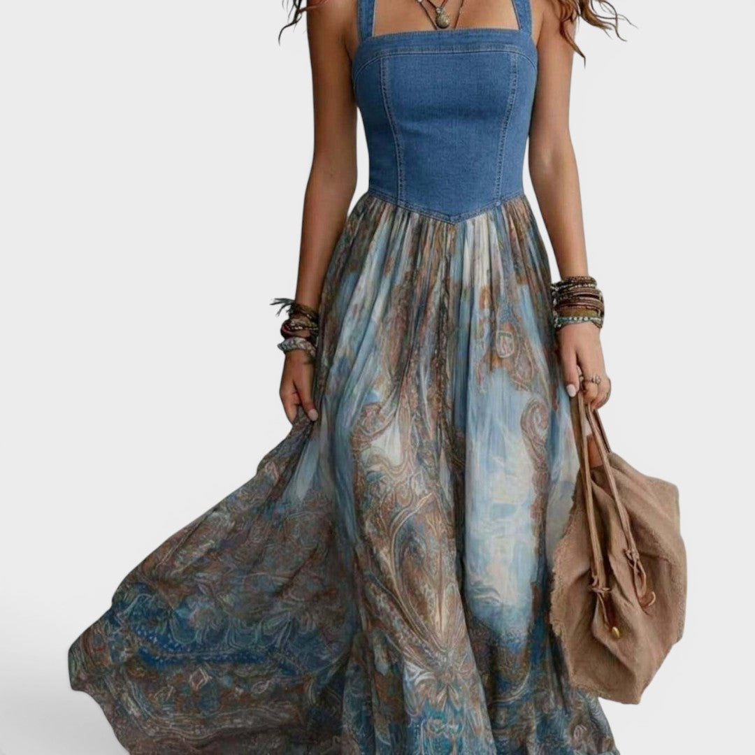Bellucio™ | Abito Maxi Flow Seraphina Paisley