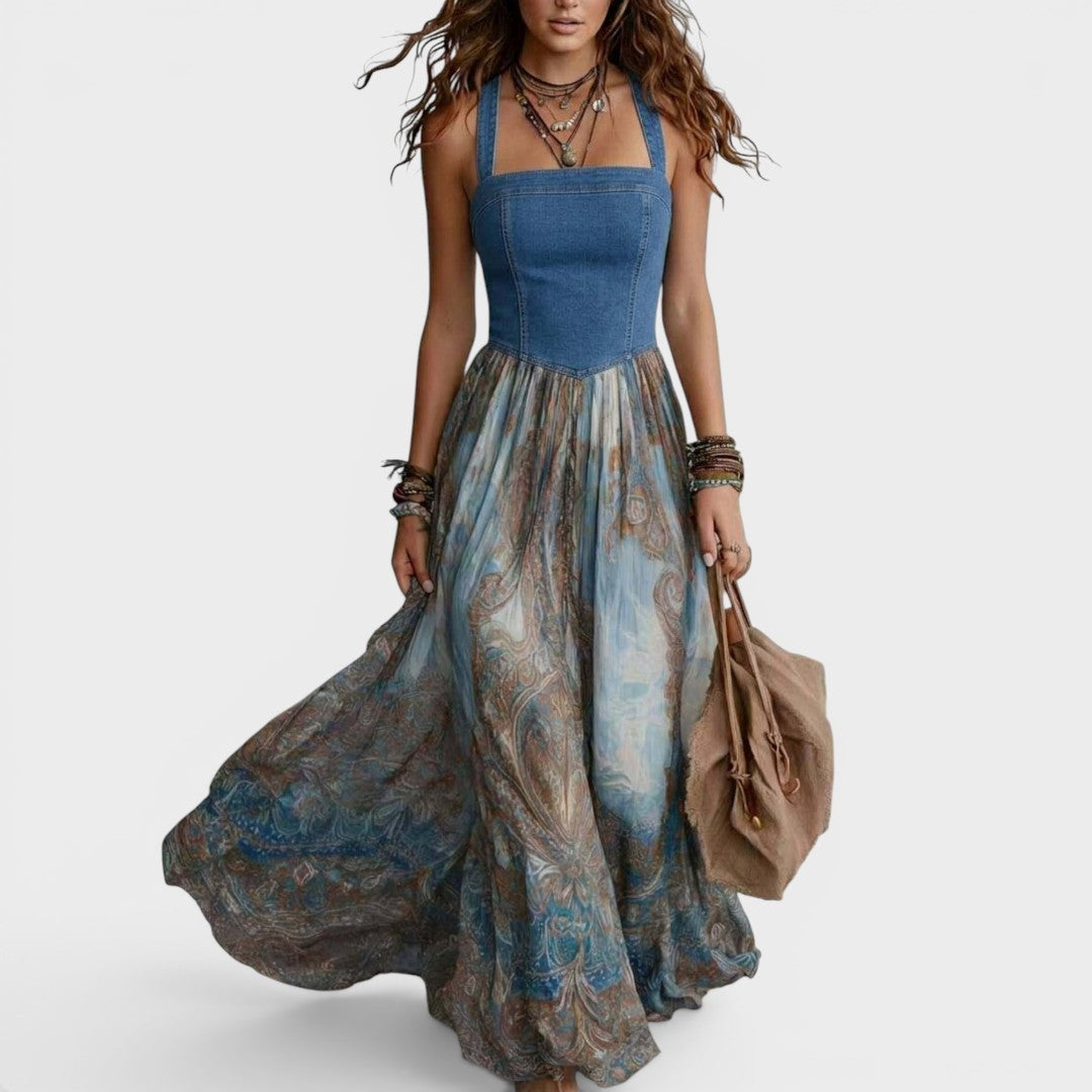 Bellucio™ | Abito Maxi Flow Seraphina Paisley