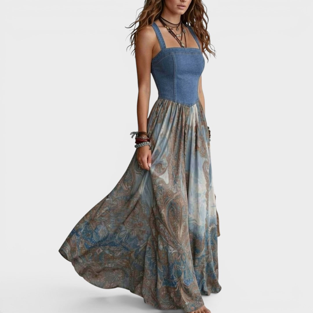 Bellucio™ | Abito Maxi Flow Seraphina Paisley