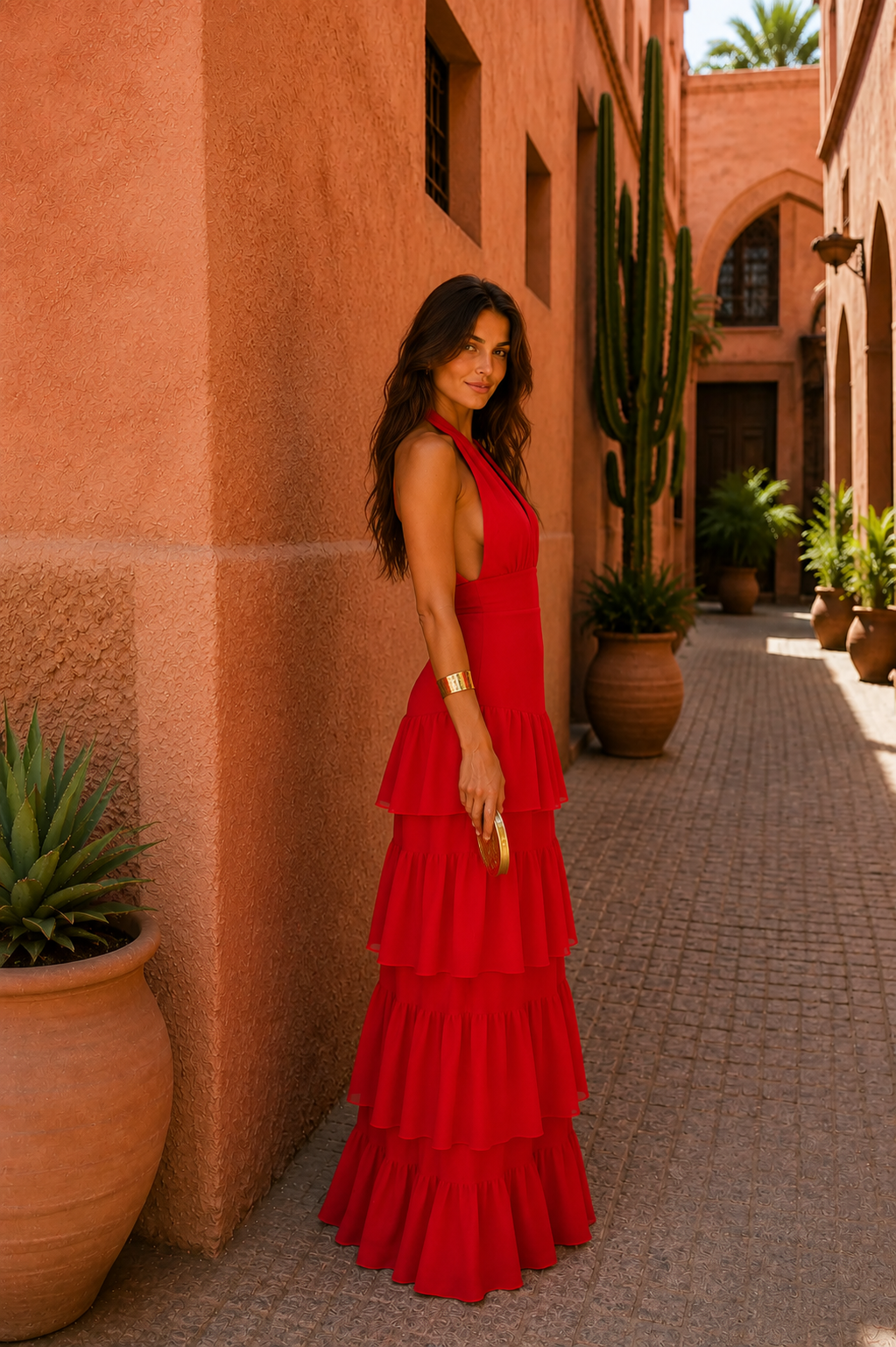 Bellucio™ | Abito Manila in rosso