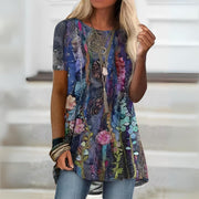 Joisse - Blusa elegante con fantasia floreale