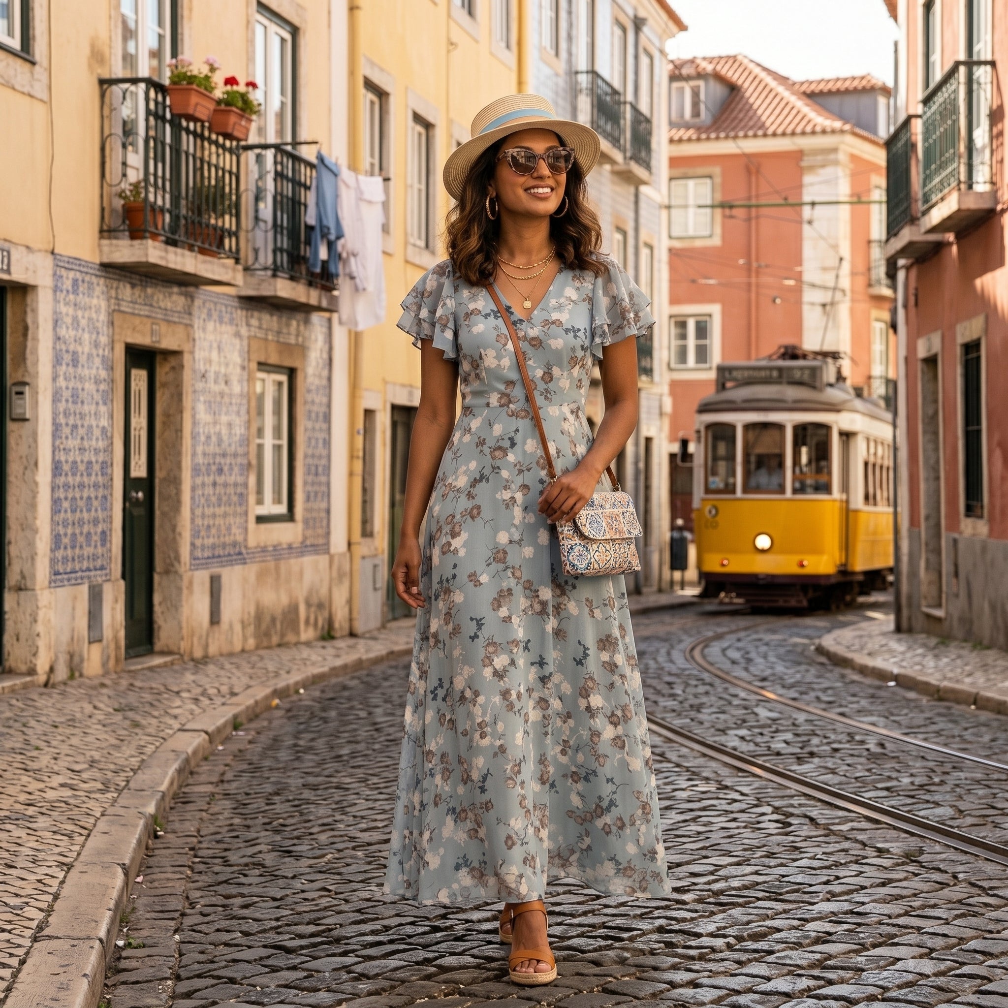 Bellucio™ | Andreia Vestito Lungo Floreale