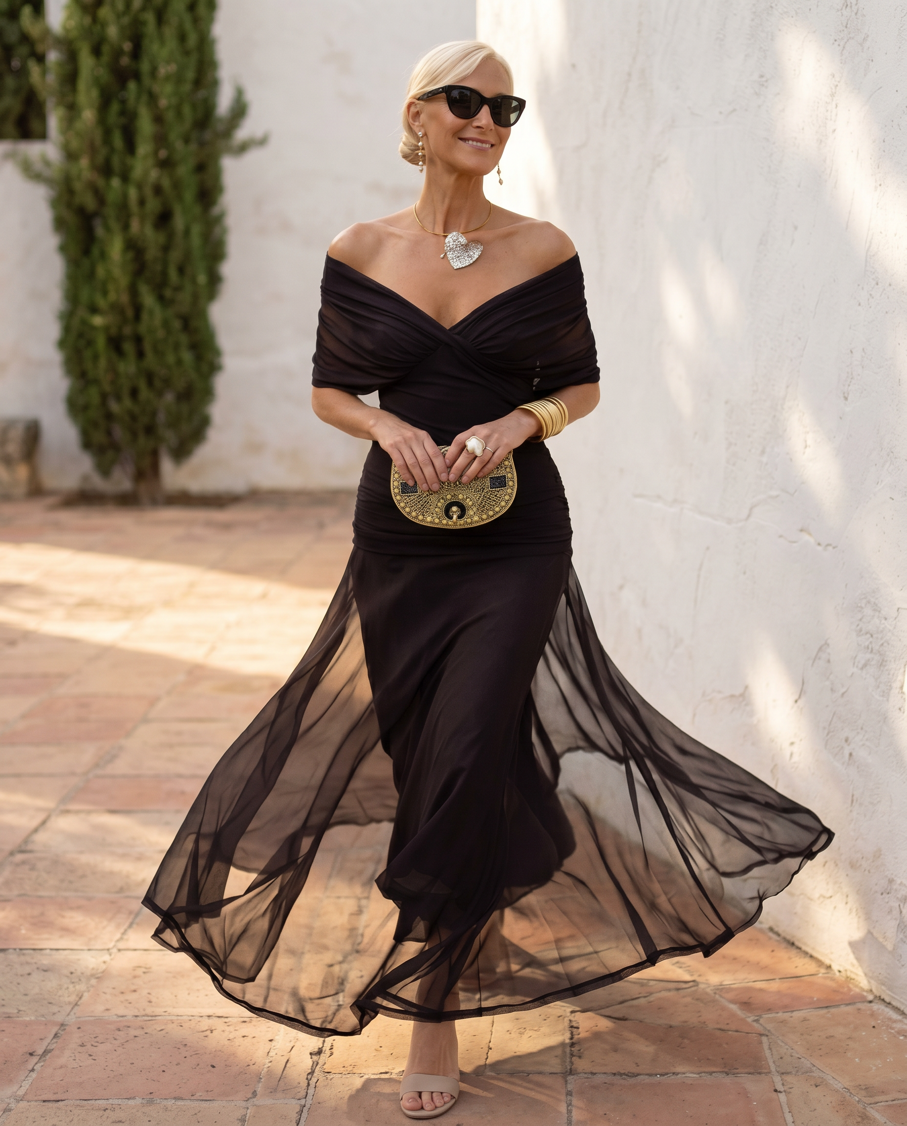 Bellucio™ | Abito maxi elegante per festa con scollo a cuore