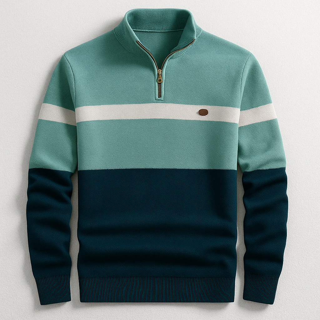 Lorenzo | Maglione a Mezza Zip Classico