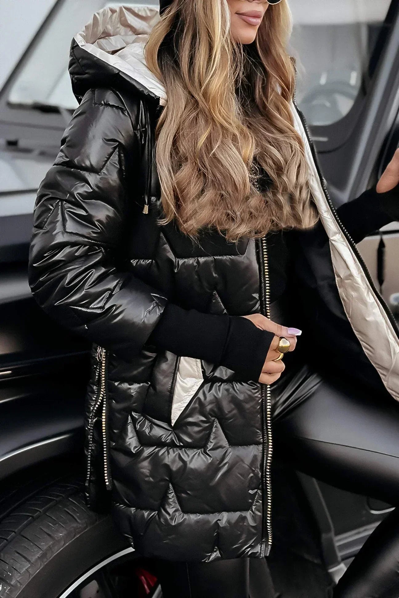 Nolwen | Cappotto Invernale Elegante con Cappuccio e Imbottitura