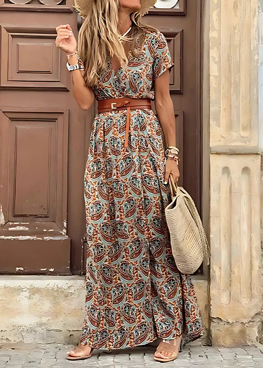 Bellucio™ |  Vestito lungo bohemien e vaporoso con cintura