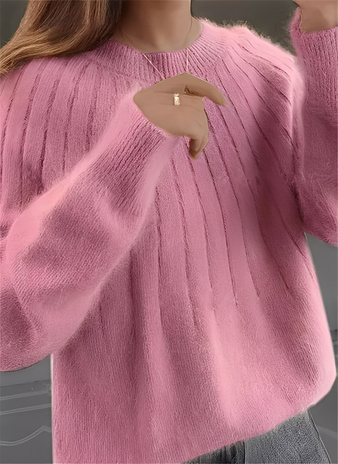 Cornelia - Maglione in cashmere da donna casual con vestibilità comoda