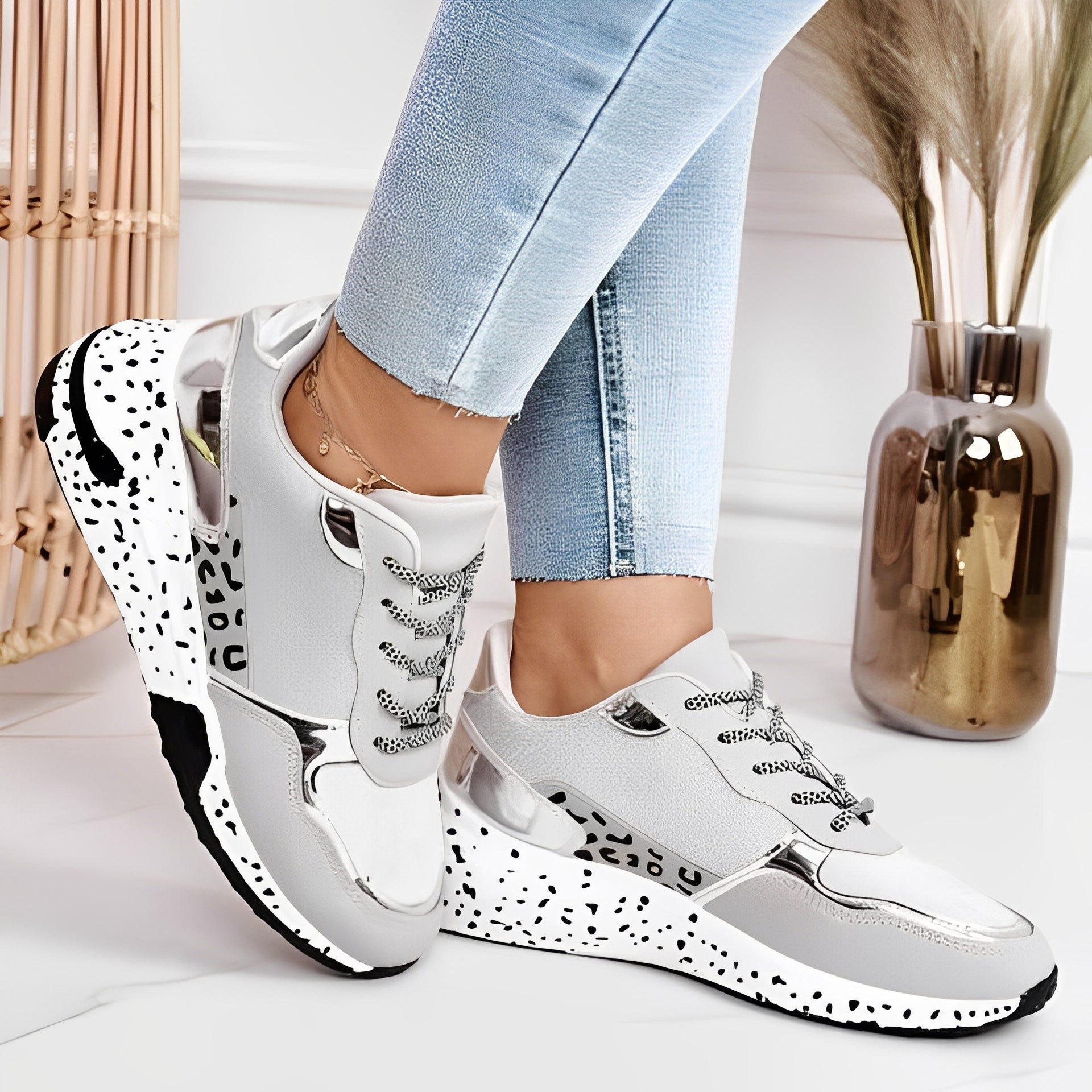 Penelope - Comode Sneaker con Zeppa per Donne