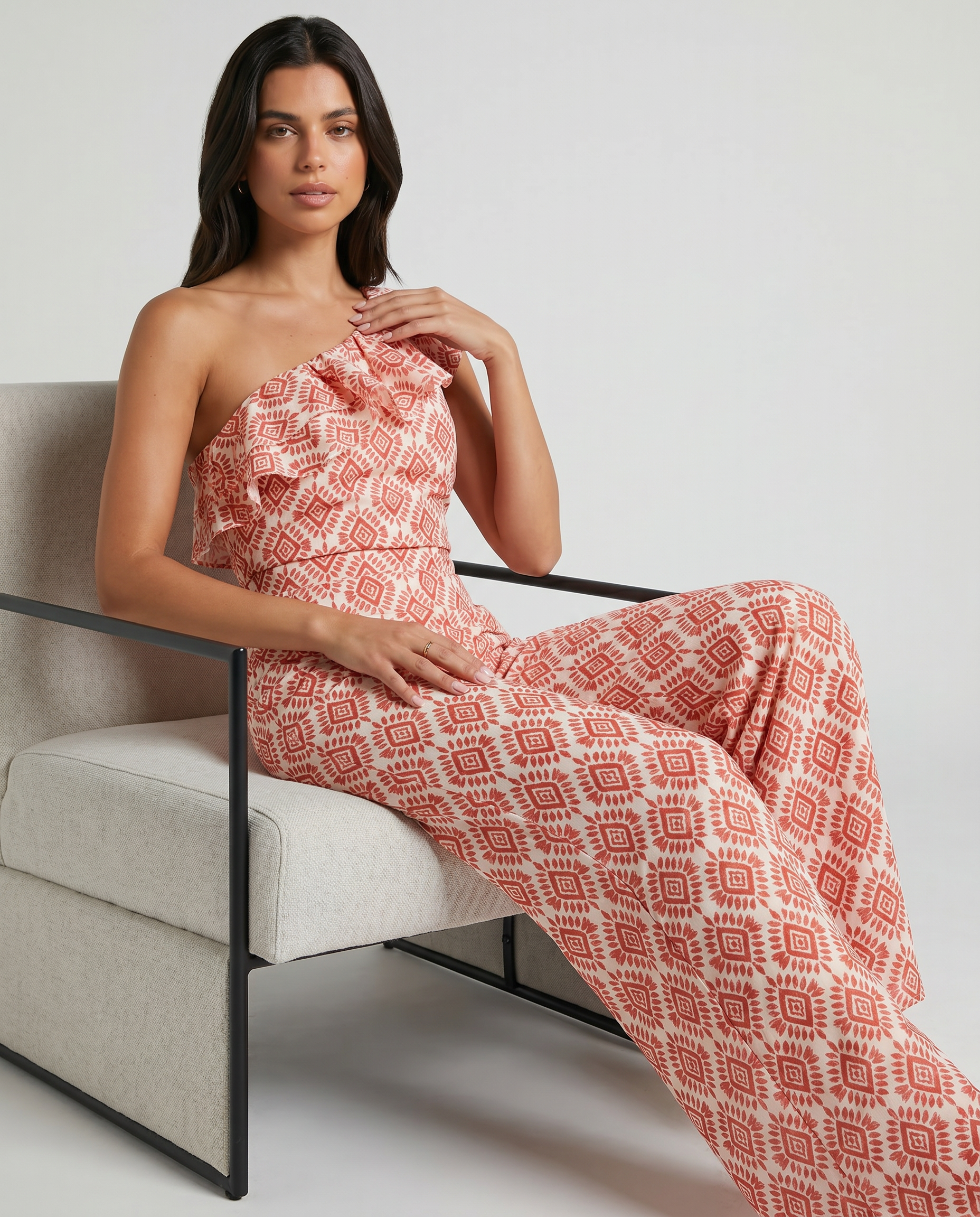 Jimena | Tuta con stampa geometrica primaverile