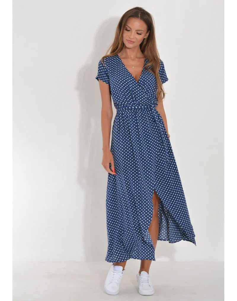Bellucio™ | Abito Elegante con Scollatura a V e Taglio Modellante