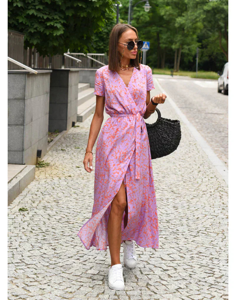 Bellucio™ | Abito Elegante con Scollatura a V e Taglio Modellante