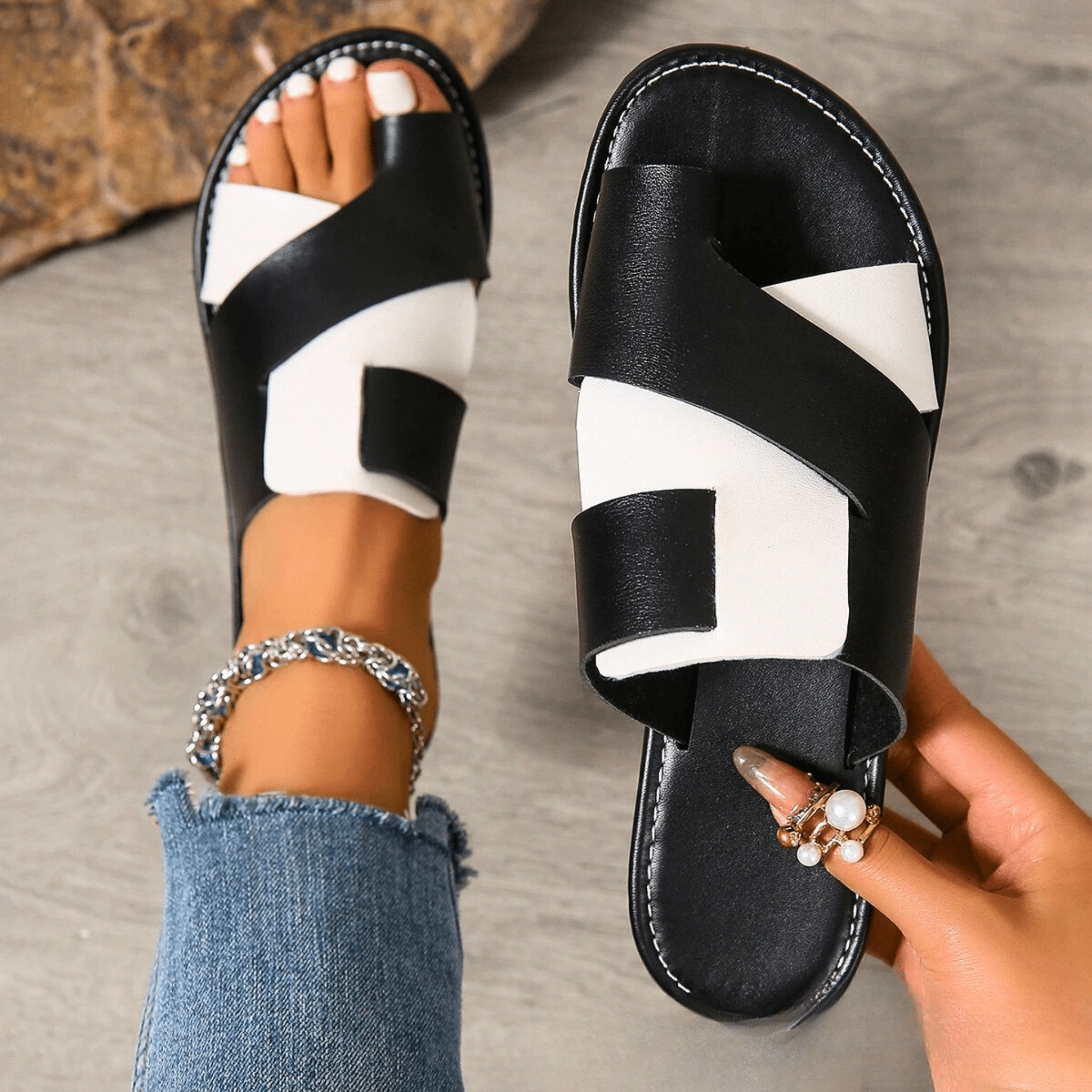 BELLUCIO™ | SANDALI CON CINTURINI INCROCIATI PER DONNA